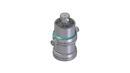 5005F - TELESCOPISK CYLINDER STANDARD/HÅL 5 STEG SLAG 1275 FI 190