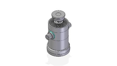 6033S -TELESCOPIC ZYLINDER STANDARD/KUGEL 6 STUFEN HUB 1845 DURCHMESSER 270