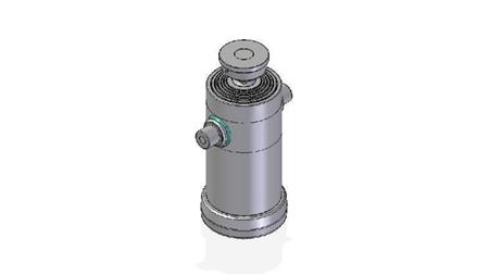 6036S -TELESCOPIC ZYLINDER STANDARD/KUGEL 6 STUFEN HUB 2565 DURCHMESSER 270