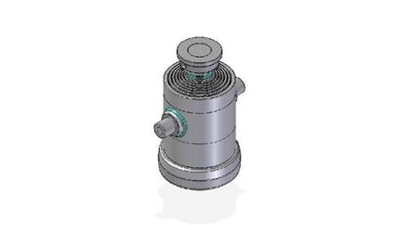 7031S -TELESCOPIC CYLINDER STANDARD/BALL 7 STUFEN HUB 1737 DURCHMESSER 240