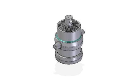 7050F -CILINDRO TELESCOPICO STANDARD/BUCO 7 STADI CORSO 1665 FI 215