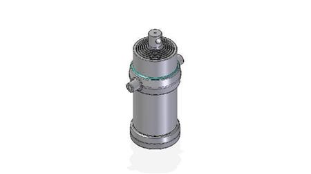 7054F -TELESCOPIC ZYLINDER STANDARD/LOCH 7 STUFEN HUB 2905 DURCHMESSER 215