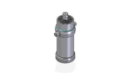 7055F - CILINDRO TELESCOPICO STANDARD/BUCO 7 STADI CORSO 3395 DIAMETRO 215