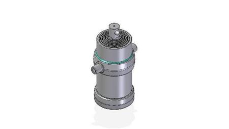 7057F - CILINDRO TELESCOPICO STANDARD/BUCO 7 STADI CORSO 2340 DIAMETRO 215