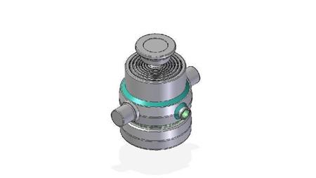 7300S -TELESCOPISK CYLINDER STANDARD/BOLD 7 TRIN REJSE 890 DIAMETER 170
