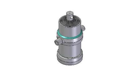 8006F -TELESKOPZYLINDER STANDARD/LOCH 8 STUFEN HUB 2340 FI 190