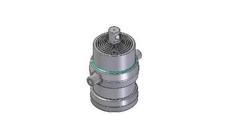 8019F -TELESCOPIC ZYLINDER STANDARD/LOCH 8 STUFEN HUB 1750 DURCHMESSER 215