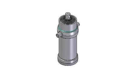 8027F -TELESCOPIC ZYLINDER STANDARD/LOCH 8 STUFEN HUB 3890 DURCHMESSER 215