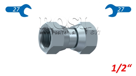 HYDRAULISK DUBBEL SVIVELMUTTER 1/2