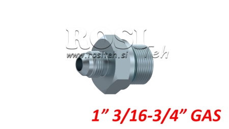 HYDRAULISK REDUCER 1 3/16 JIC74°-3/4 GAS
