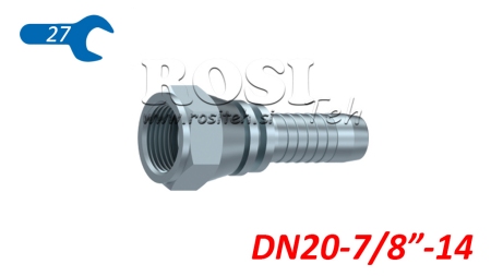 HYDRAULISK ANSLUTNING DKJ JIC74° HON DN20-7/8”-14