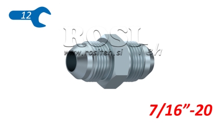 HYDRAULISK DUBBELVENTIL JIC74° 7/16”-20 7/16”-20