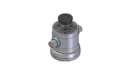 9030S -TELESCOPIC ZYLINDER STANDARD/KUGEL 9 STUFEN HUB 2077 DURCHMESSER 270