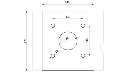 PINZA PER PIETRE BSG 400 TG 1000 kg - 1100 mm