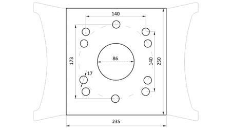 UCHOPIČ KAMEŇA BSG 500 TG 1500 kg - 1350 mm