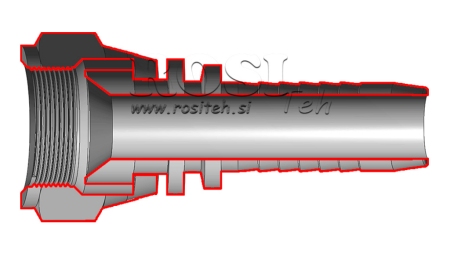 HYDRAULISK ANSLUTNING DKJ JIC74° HON DN6-9/16”-18