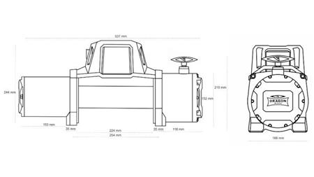 VERRICELLO ELETTRICO 12 V DWM 12000 HD - 5443 kg