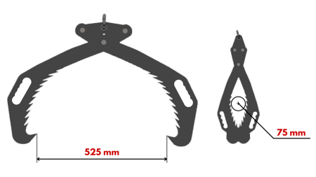 HAND SKOGSGRIP GRIPARE HD50 (500MM) - MÅLAD