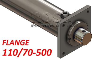 HYDRAULICKÝ VALEC S UPEVNENIEM 110/70-500
