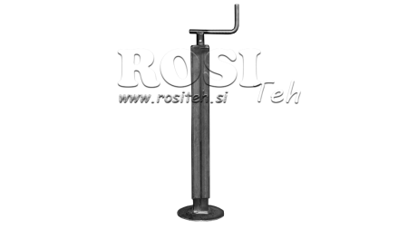 PIE DE SOPORTE ROSCADO (ALTURA 630MM - CARRERA 255MM) - 300KG