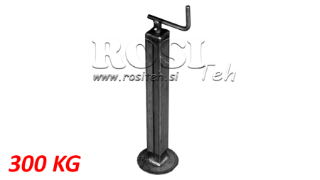 PIE DE SOPORTE ROSCADO (ALTURA 630MM - CARRERA 255MM) - 300KG