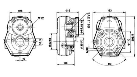 MOLTIPLICATORE 3:1 PER IDROMOTORE MP-MR
