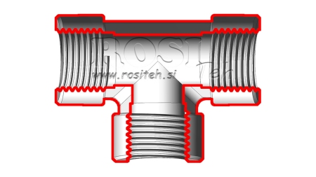HIDRAVLIČNI T KOM ŽENSKI-ŽENSKI 3/4