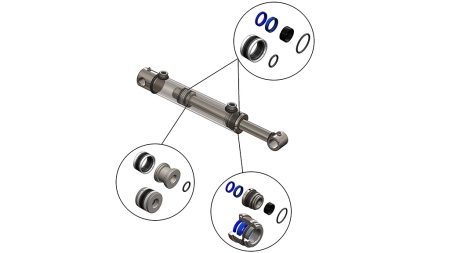 SET DI SIGILLI PER CILINDRO IDRAULICO 110/70