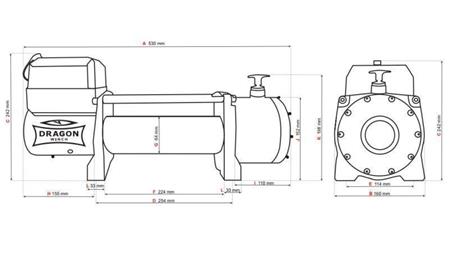 VERRICELLO ELETTRICO 24 V DWM 13000 HD - 5897 kg