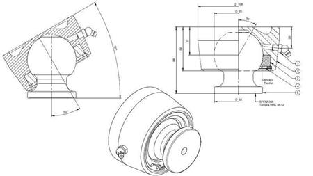 KUGLE TIL TELESCOPISK CYLINDER FI 65 max. 23 Tons