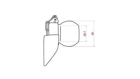 BALLKUPPLUNG FÜR AUTOMATISCHEN HYDRAULIKANHÄNGER KAT.2 - 28,4mm