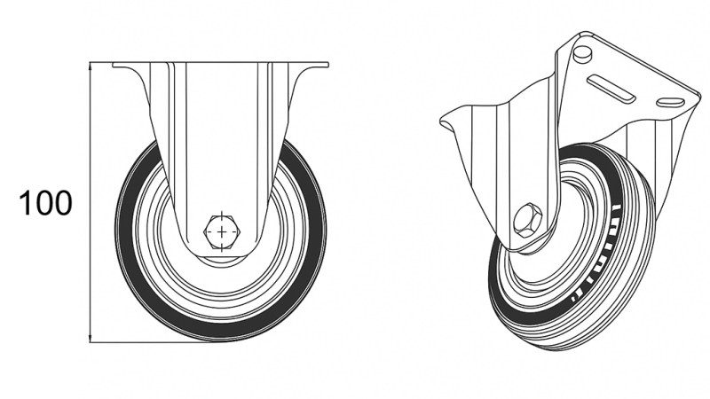 KOLÍČKO 75mm S FIXNÍM PODSTAVCEM