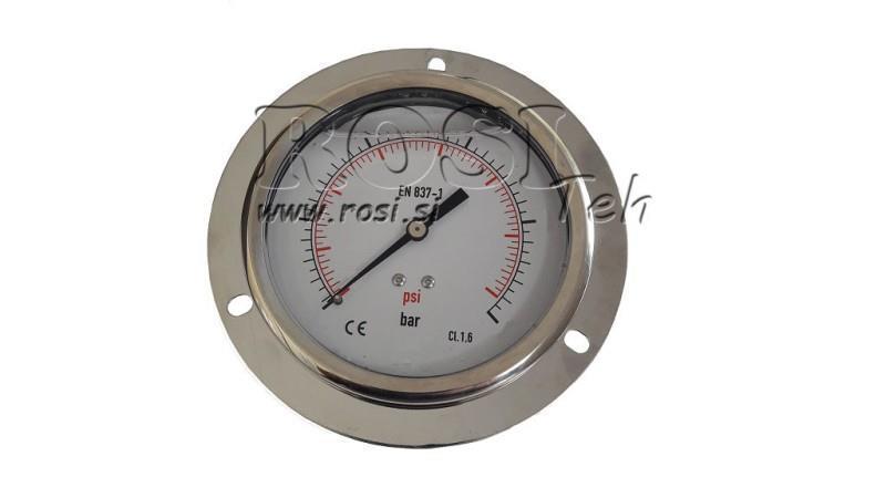 MANOMETER DN100 HINTEN 0 - 60 BAR - 1/2