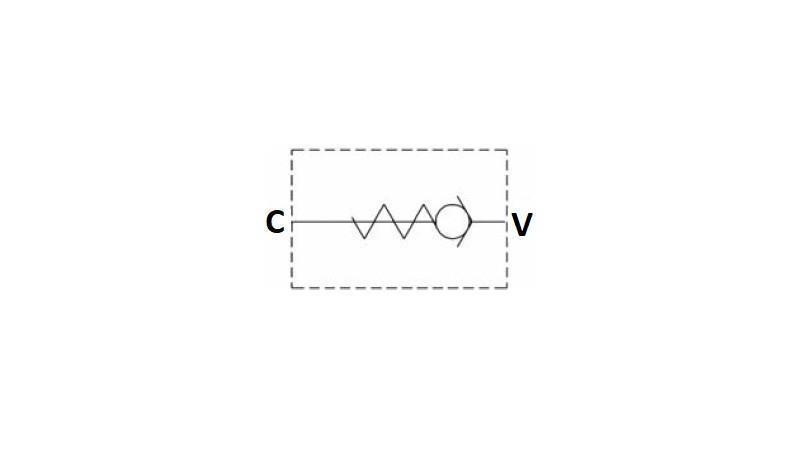 RÜCKSCHLAGVENTIL ROHR VU 3/4 - 110lit - Schema