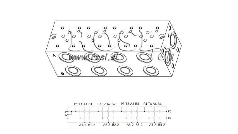 BASE CETOP3 NG6 4M